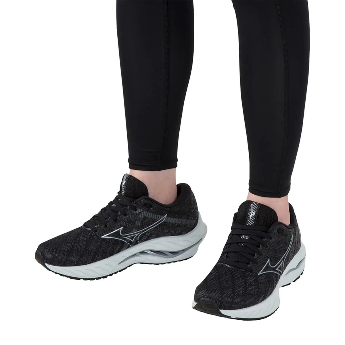 Mizuno Wave Inspire 19 Womens | Black/silverstar/screst