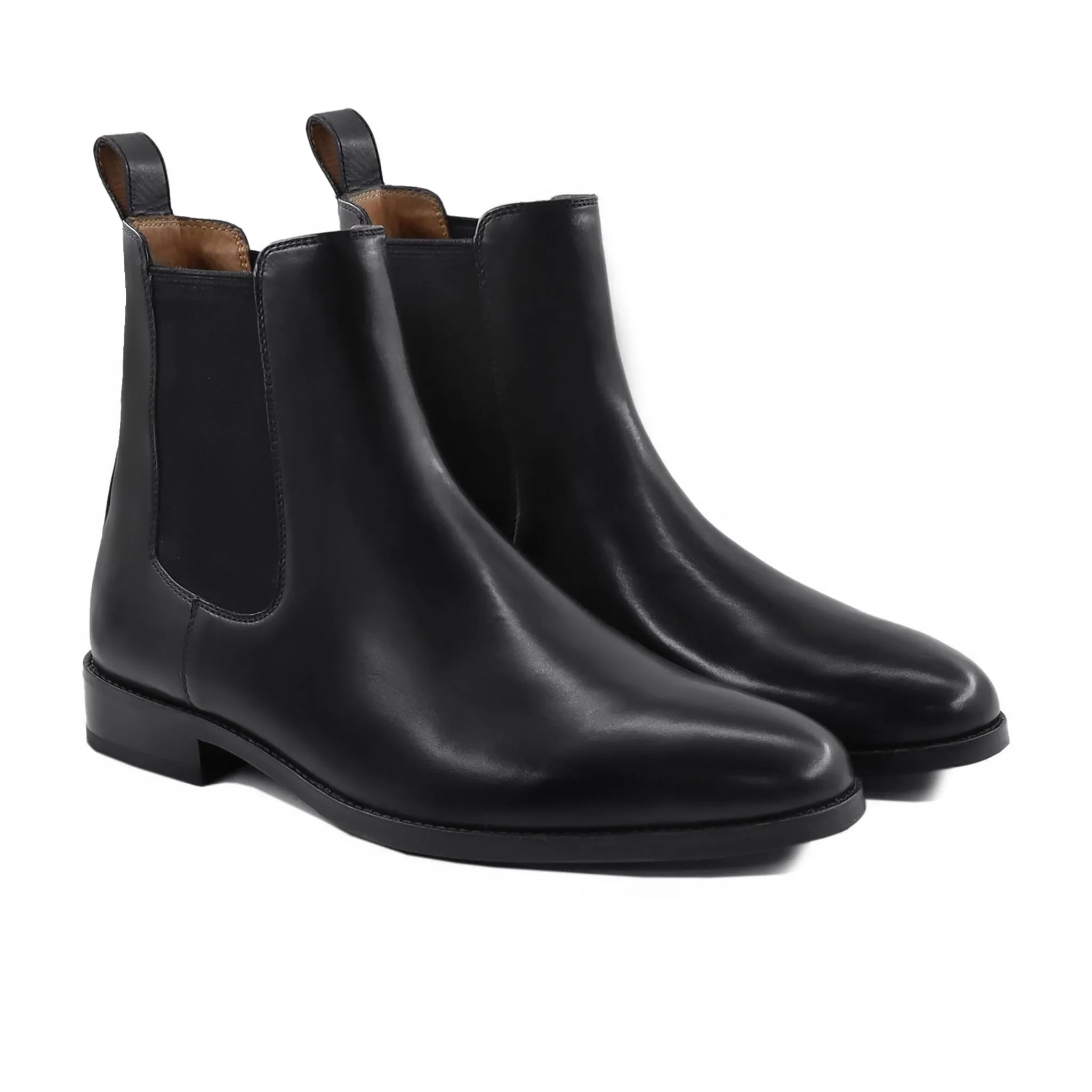 Moonstone - Men's Black Calf Leather Chelsea Boot