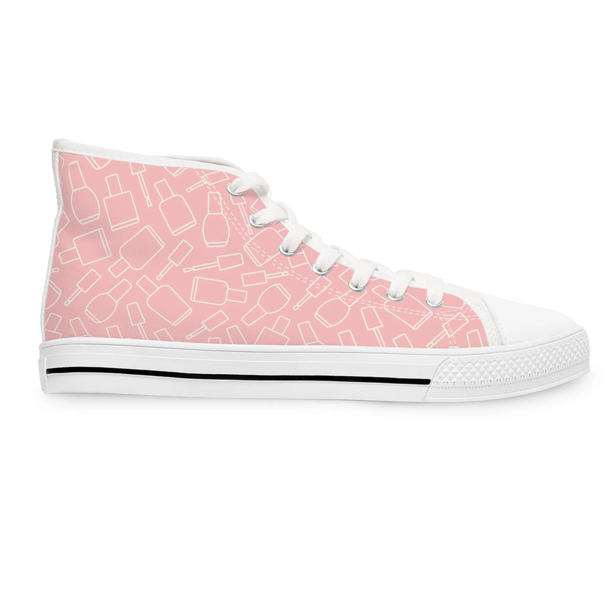 Nail Polish Women's High Top Sneakers