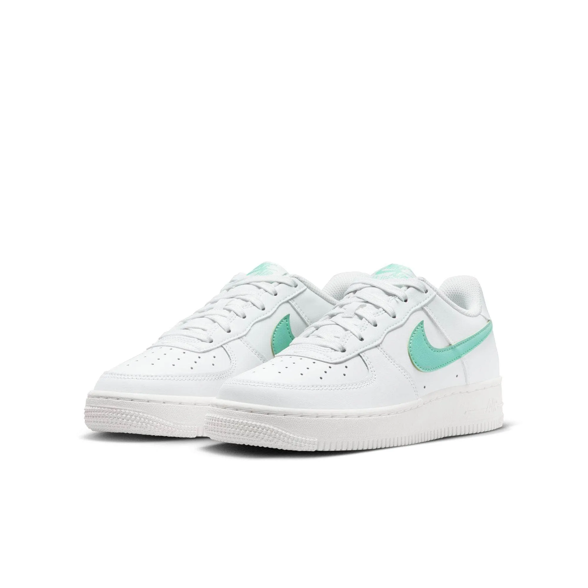 Nike Air Force 1 " White Emerald Rise" - Boy's GS