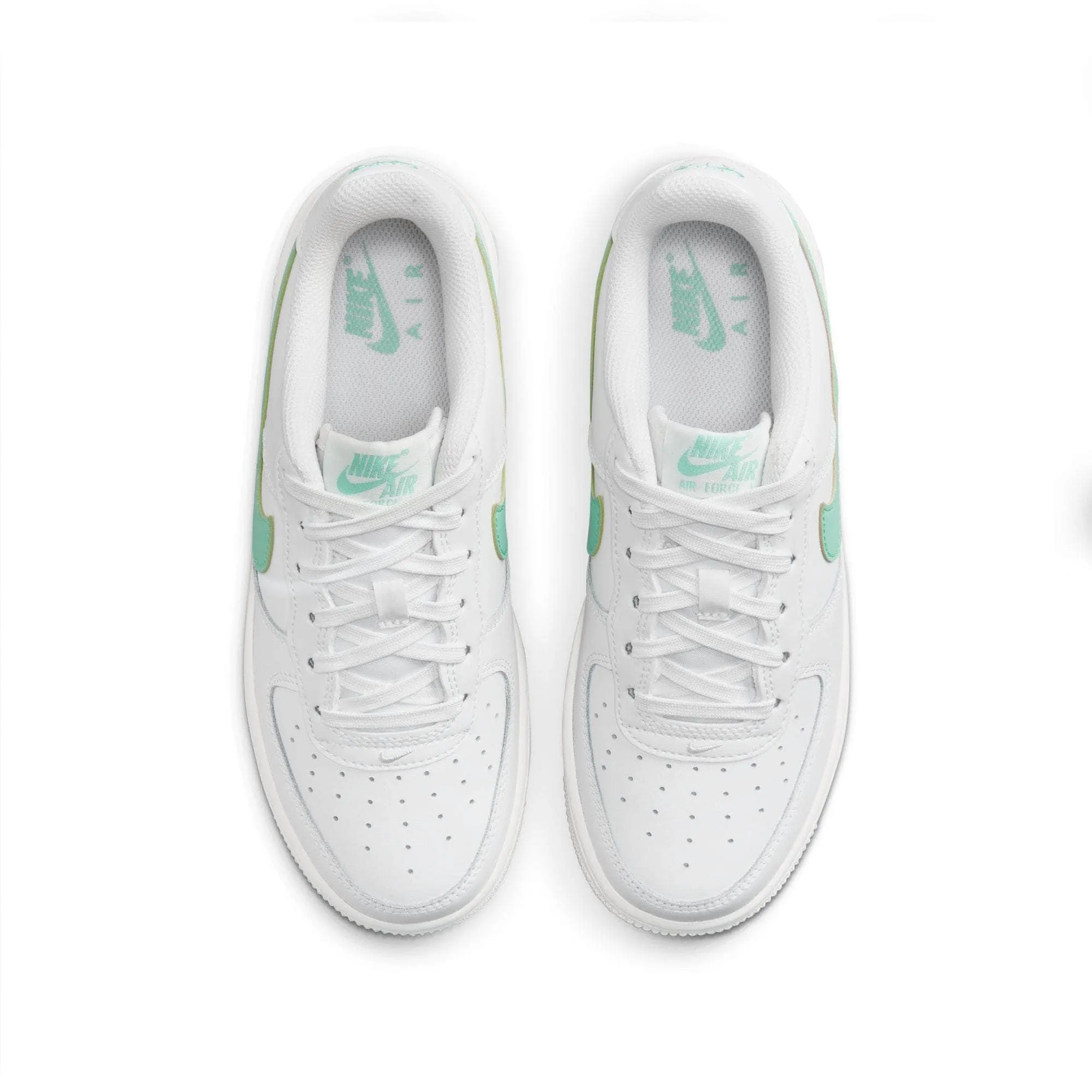 Nike Air Force 1 " White Emerald Rise" - Boy's GS