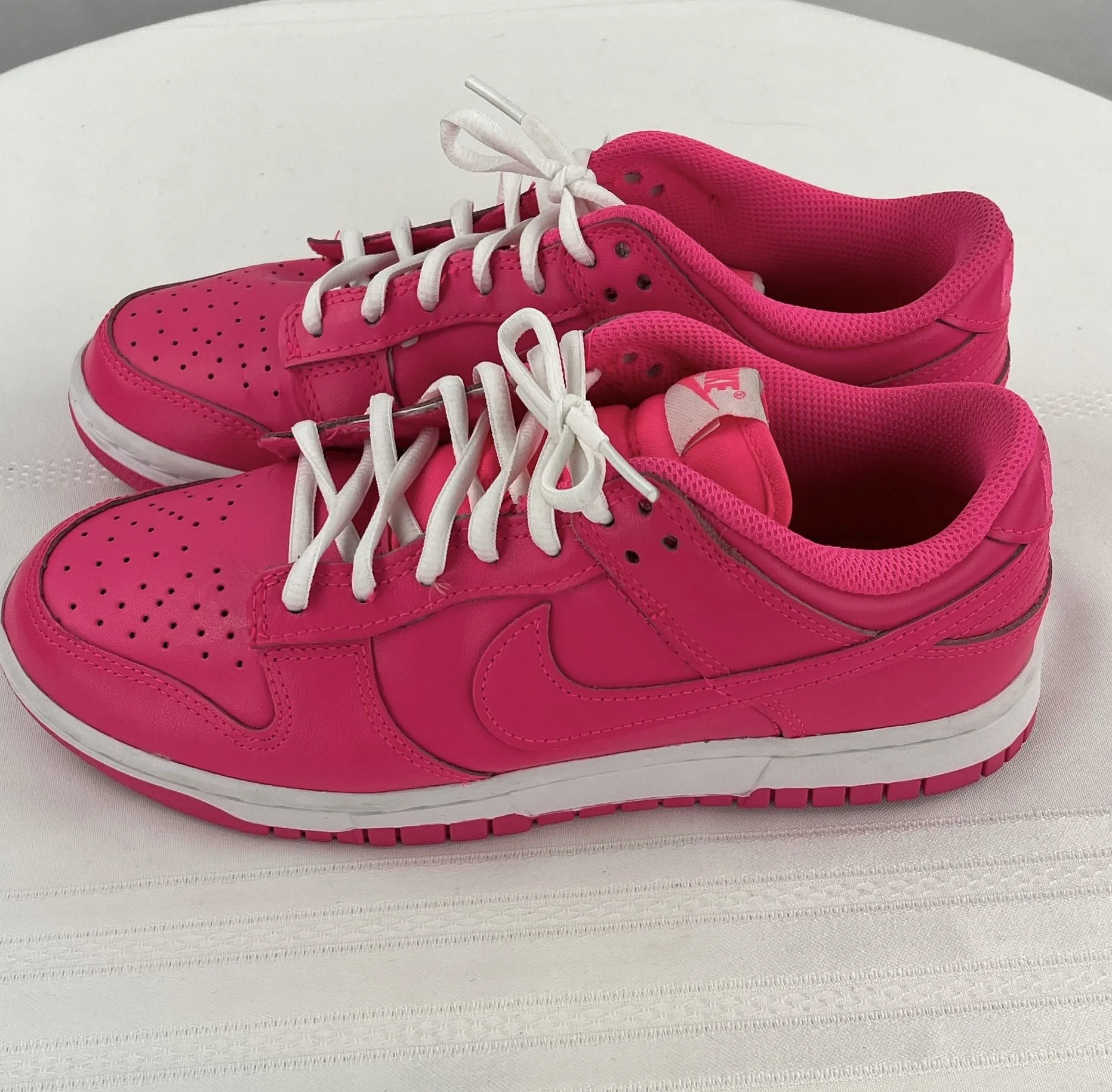 Nike Women's Dunk Low Hyper Pink Sneakers Shoes Size 7