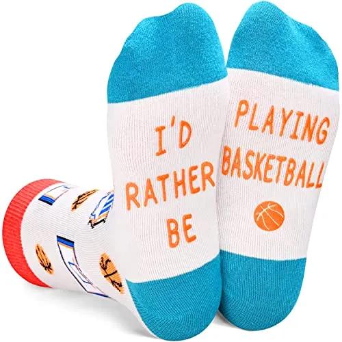 Novelty Basketball Socks For Boys Girls, Funny Basketball Gifts, Ball Sports Lover Gift, Unisex Pattern Socks for Kids, Funny Socks, Cute Socks, Fun Basketball Themed Socks, Gifts for 7-10 Years Old