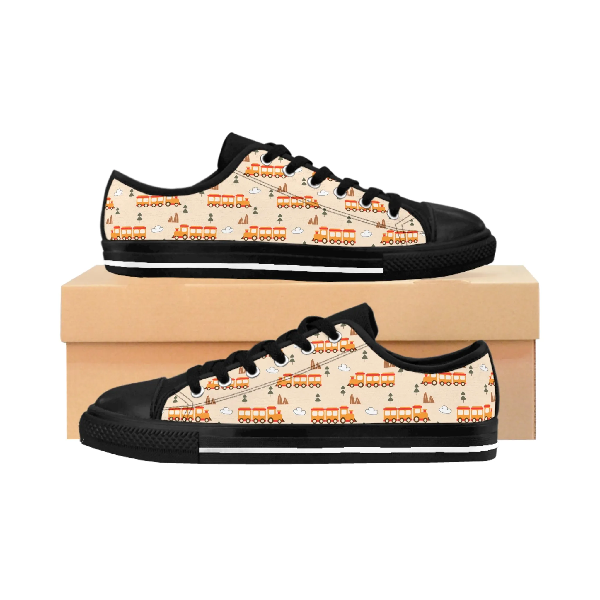 Orange Trains Women's Sneakers