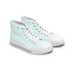 Pale White Ice Women's High Top Sneakers