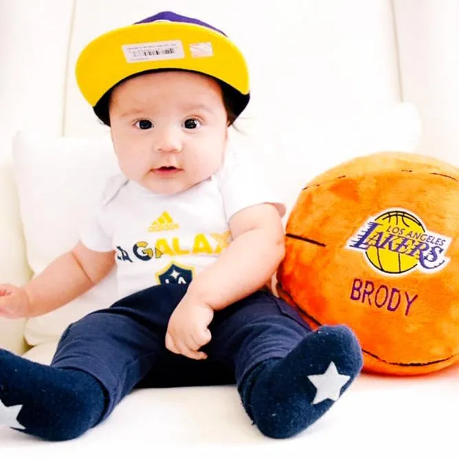 Personalized Los Angeles Lakers Plush Basketball