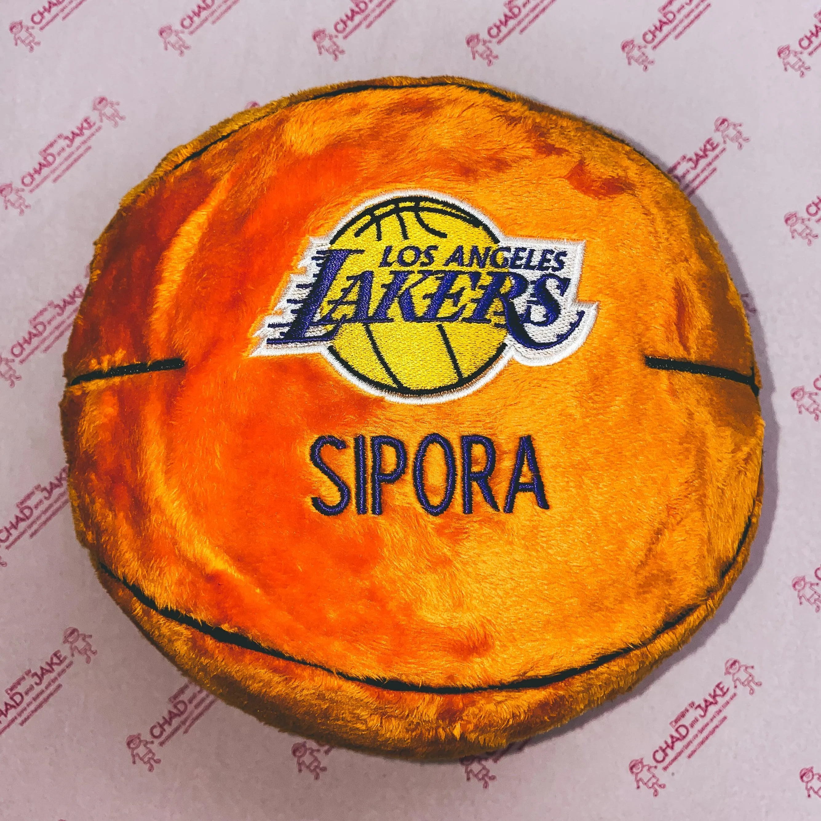 Personalized Los Angeles Lakers Plush Basketball