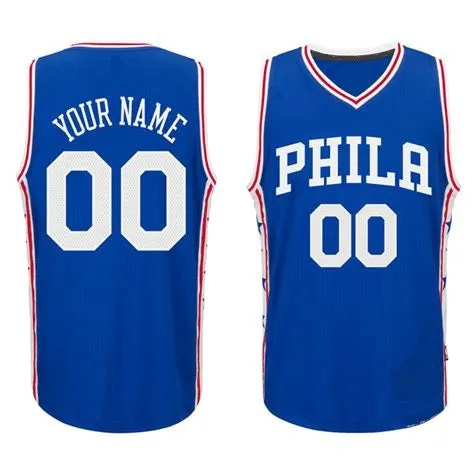 Philadelphia 76ers Customizable Pro Style Basketball Jersey