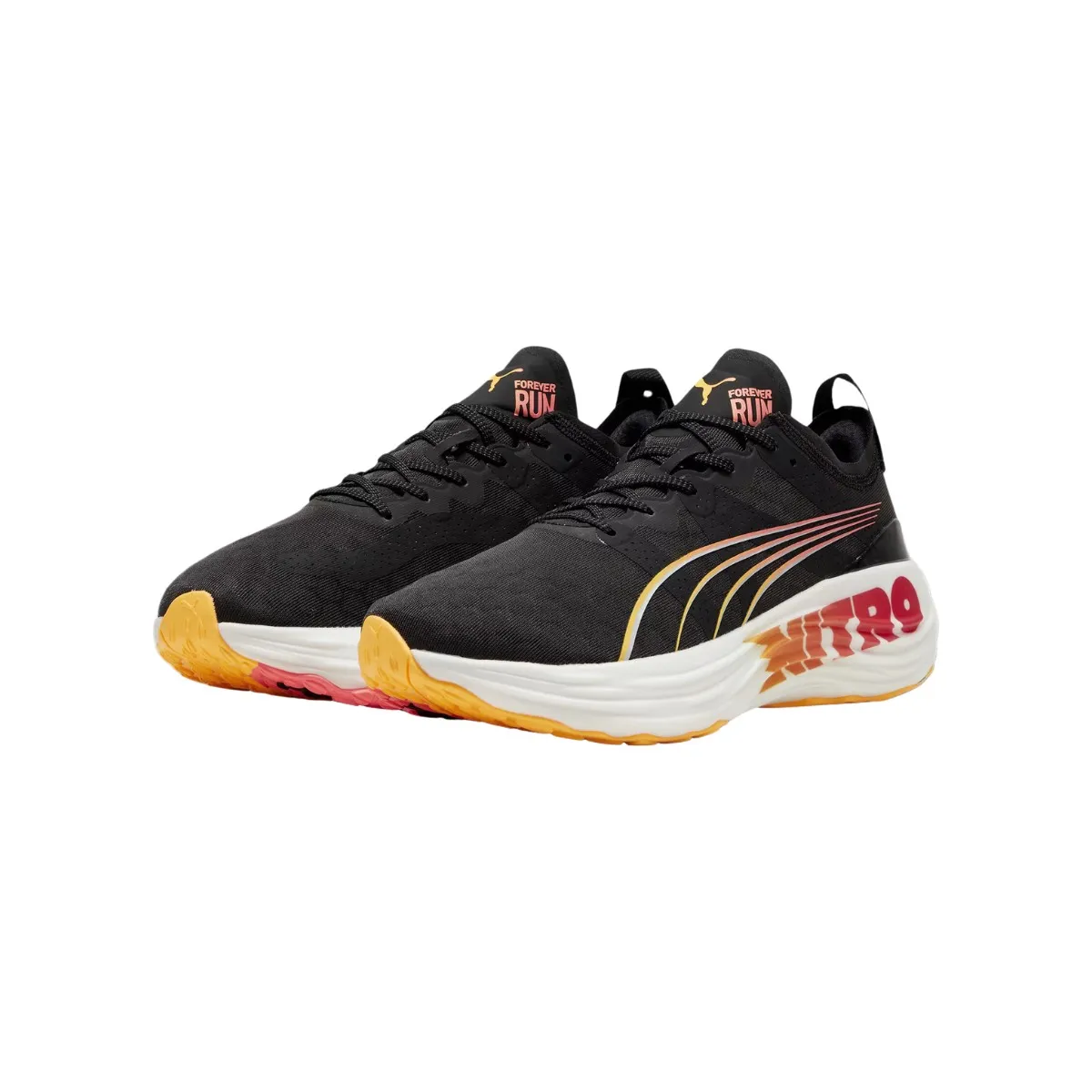 Puma ForeverRun Nitro Forever Faster Shoes Black Red SS24