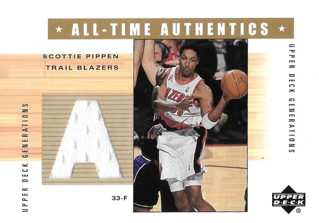 Scottie Pippen, All-Time Authentics, 2002-03 UD Generations Basketball NBA