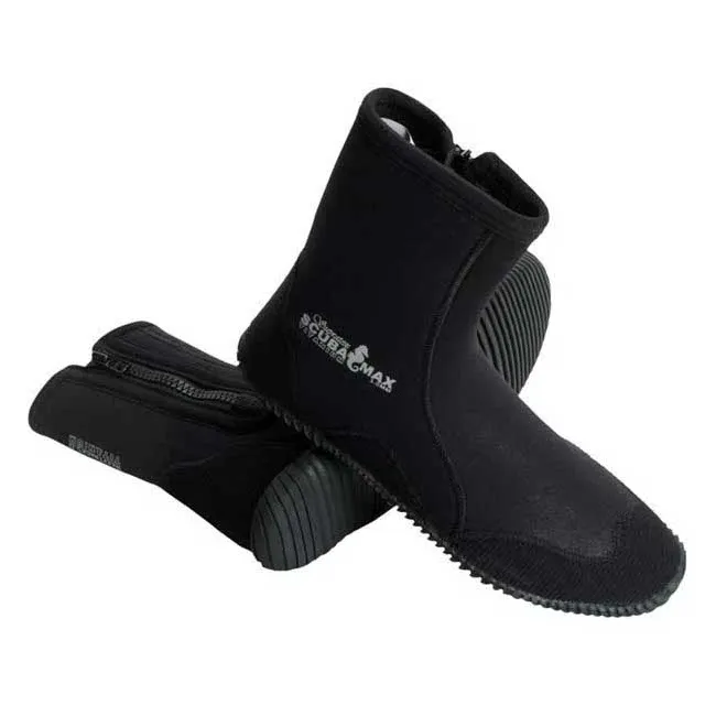 ScubaMax 5mm Titanium High Top Zipper Boots