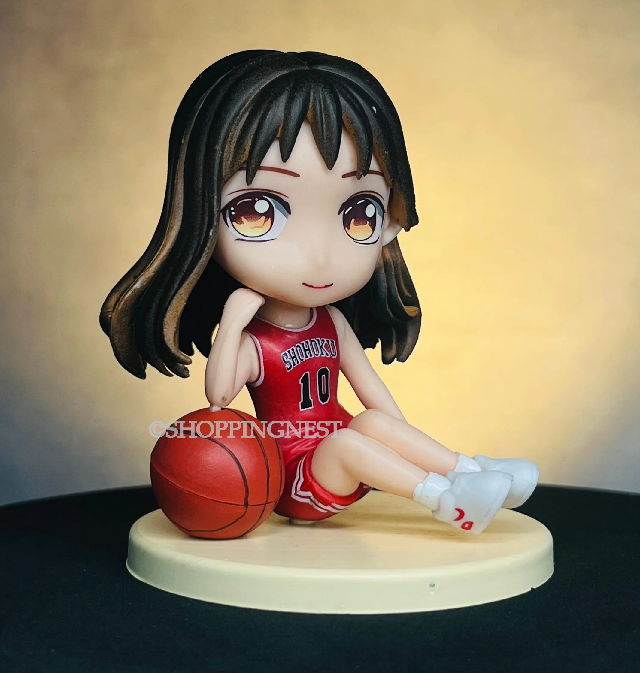 Slam Dunk Q Version Akagi Haruko Model Figure Red Jersey Collect Decor | 9.5 CMS |