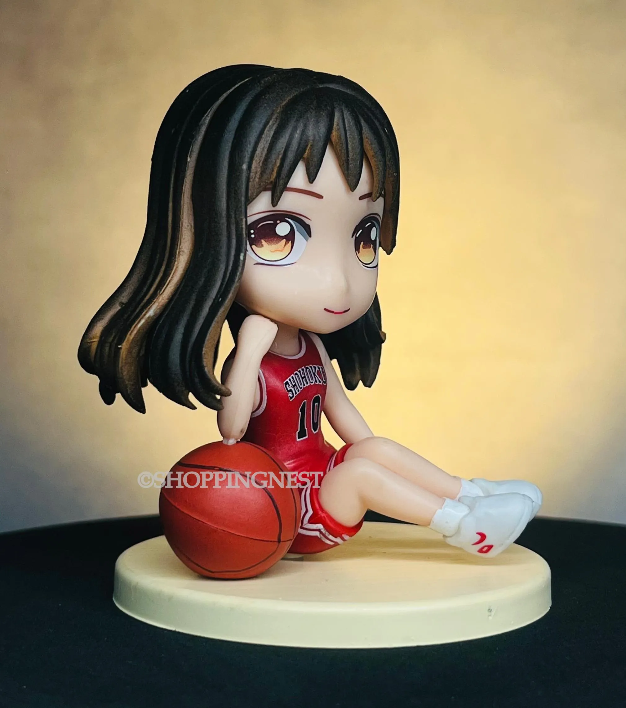 Slam Dunk Q Version Akagi Haruko Model Figure Red Jersey Collect Decor | 9.5 CMS |