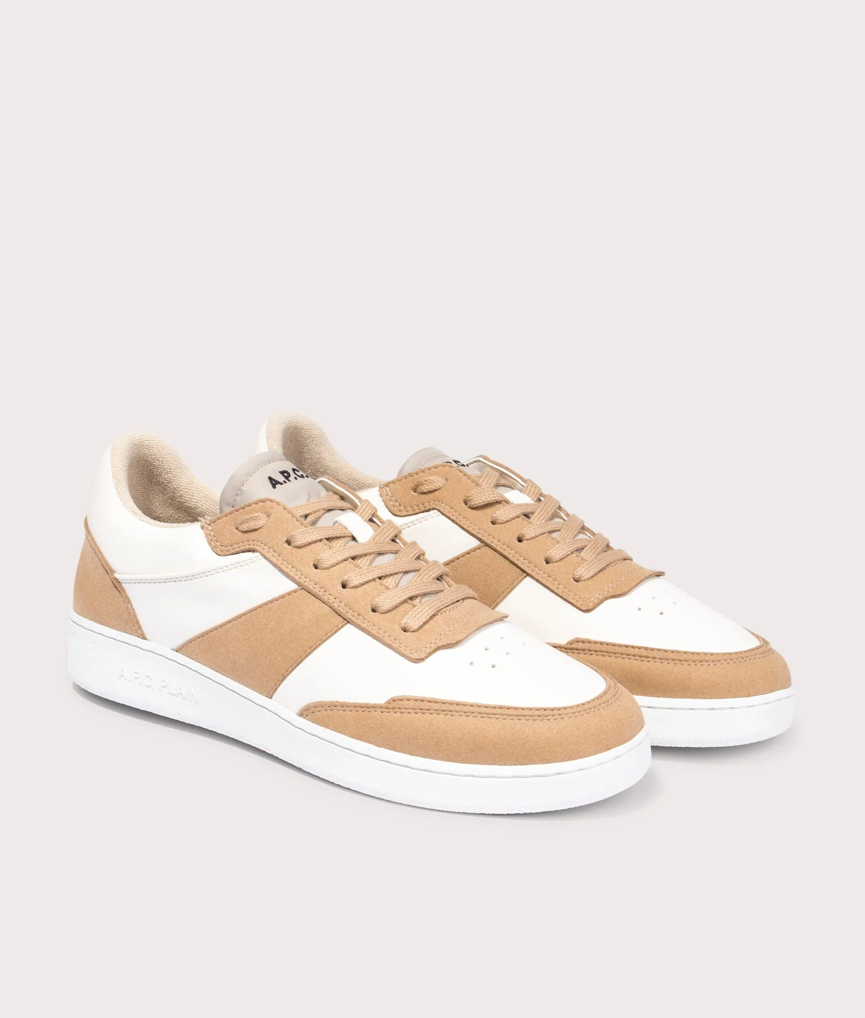 Smooth Faux Leather Faux Suede Sneakers