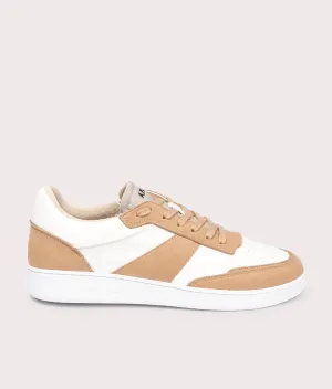 Smooth Faux Leather Faux Suede Sneakers