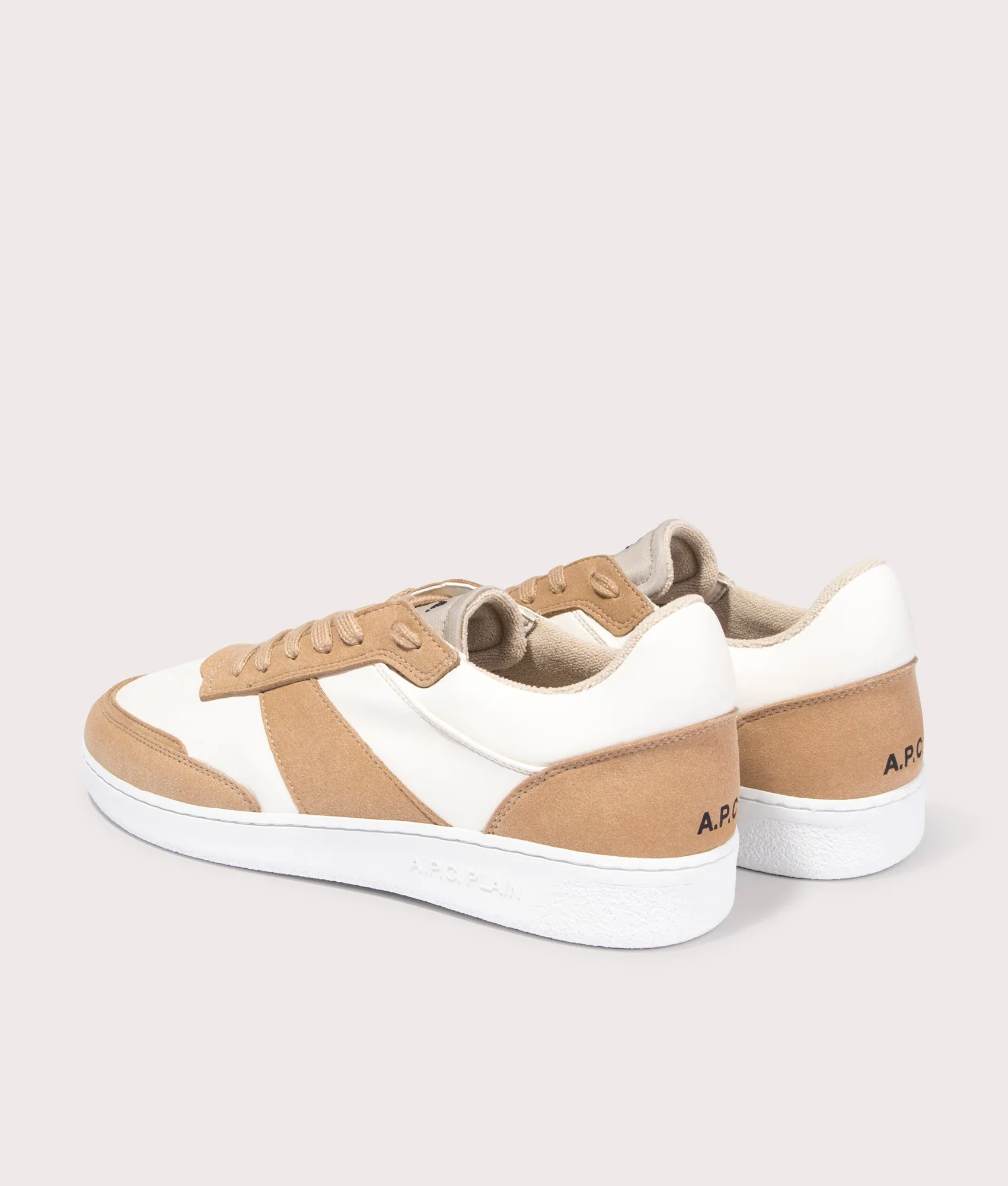 Smooth Faux Leather Faux Suede Sneakers