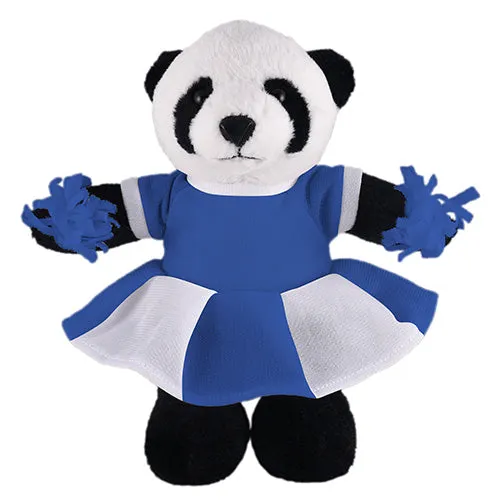 Soft Plush Stuffed Panda with Cheerleader Outfit