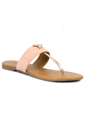 SOLES Pretty Pink Flat Sandals