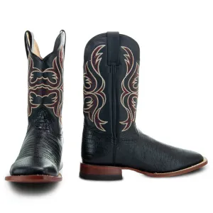 Soto Boots Men's Lizard Print Square Toe Cowboy Boots H8002