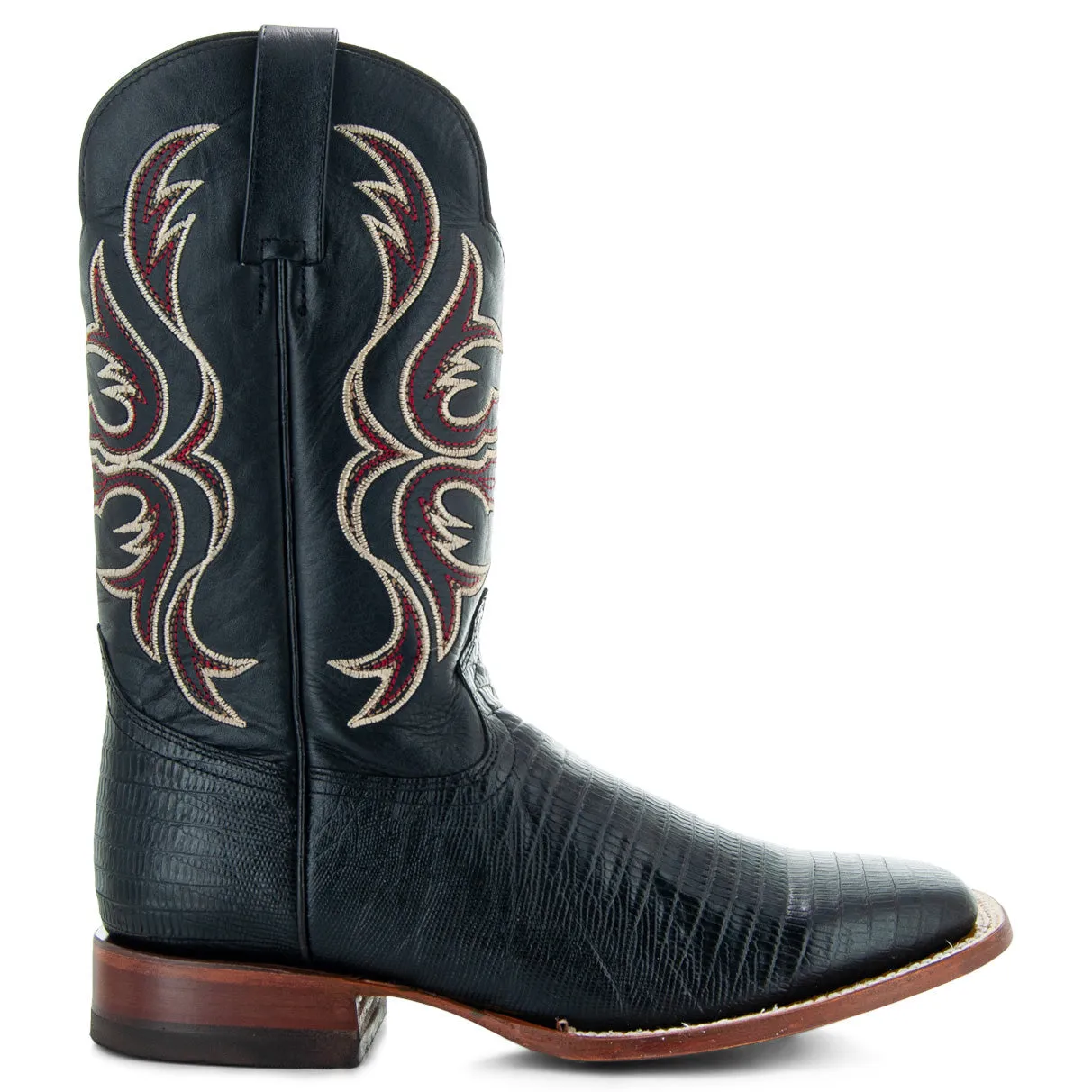 Soto Boots Men's Lizard Print Square Toe Cowboy Boots H8002