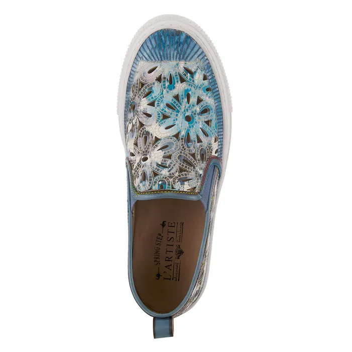 Spring Step Women's L'Artiste Denofeden Slip On - Blue Multi