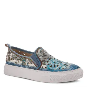 Spring Step Women's L'Artiste Denofeden Slip On - Blue Multi