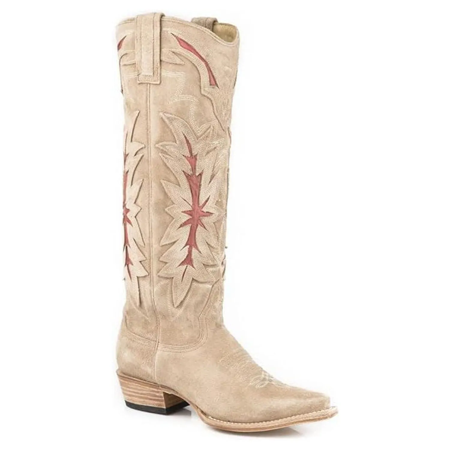 Stetson Tan Women's Bexley Suede Snip Toe 1344