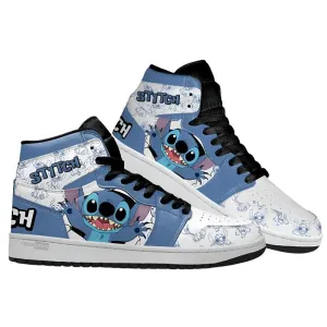 Stitch Character High Top Sneaker Boots