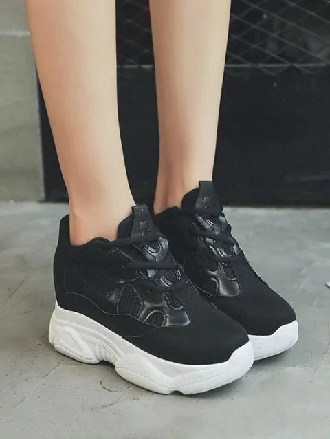 Stunning Trim Platform Running Sneakers