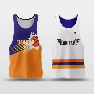 Sun Fire - Customized Reversible Quick Dry Basketball Jersey