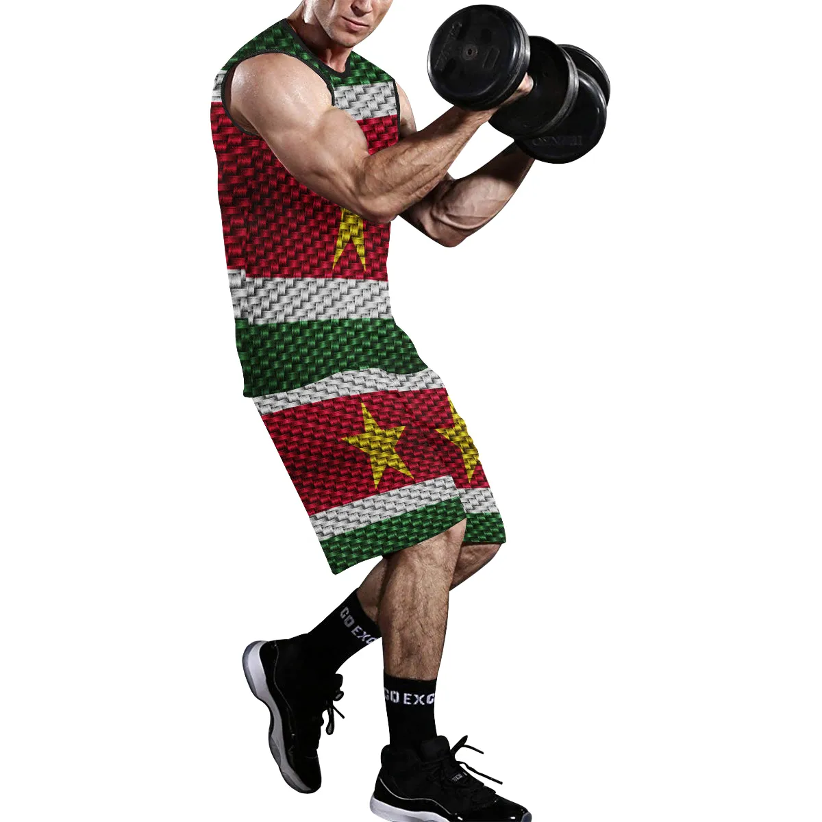 SURINAME FLAG Basketball Uniform