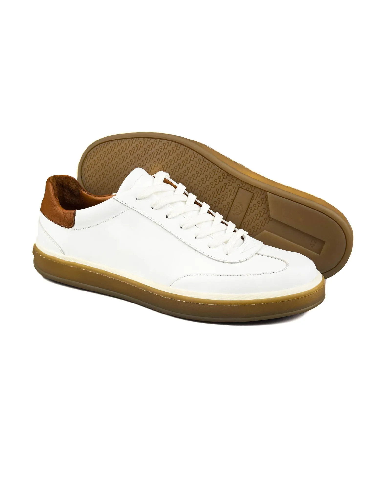 T-Niken White Genuine Leather Men's Sports (Sneaker) Shoes