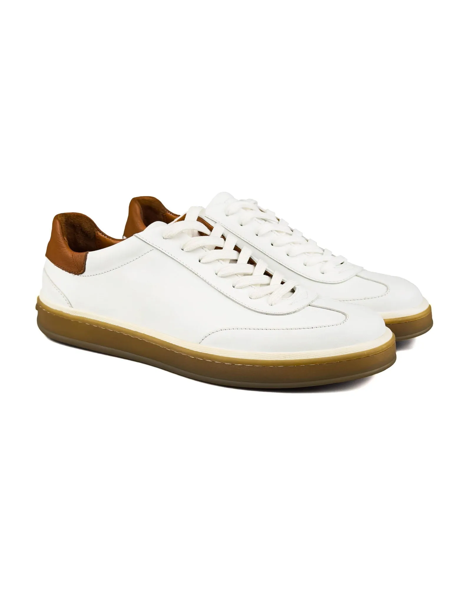 T-Niken White Genuine Leather Men's Sports (Sneaker) Shoes