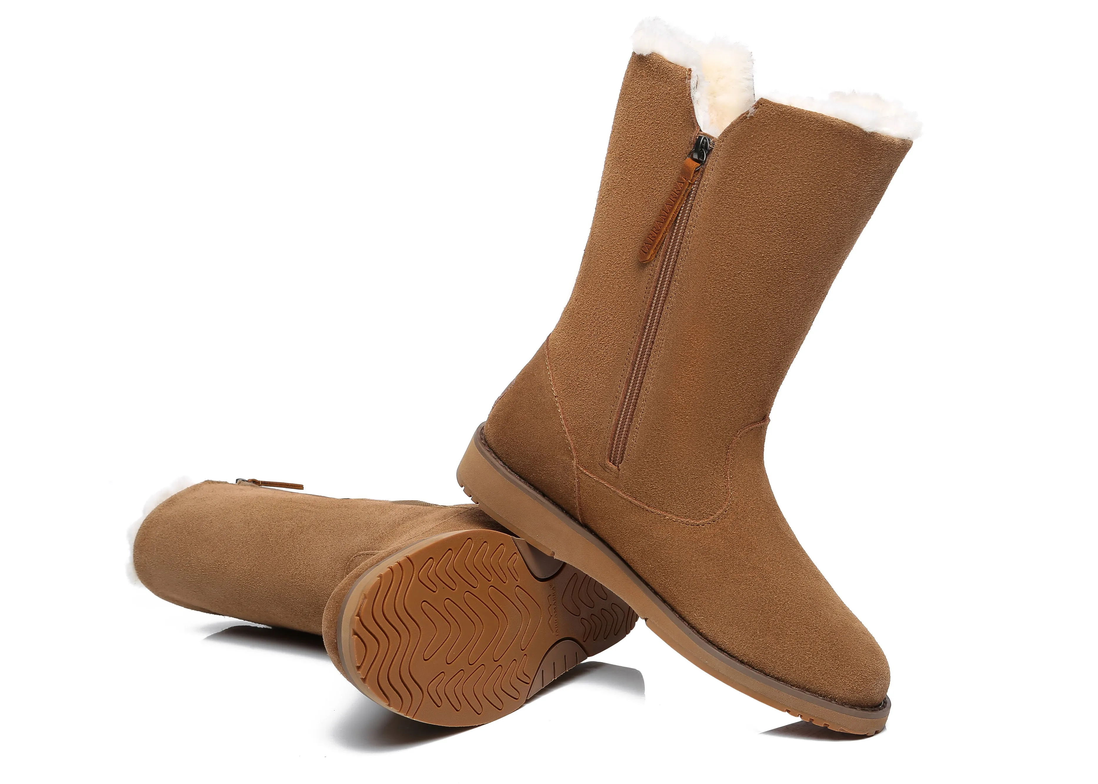 TARRAMARRA® UGG Boots Women Sheepskin Wool Mid Calf Colleen