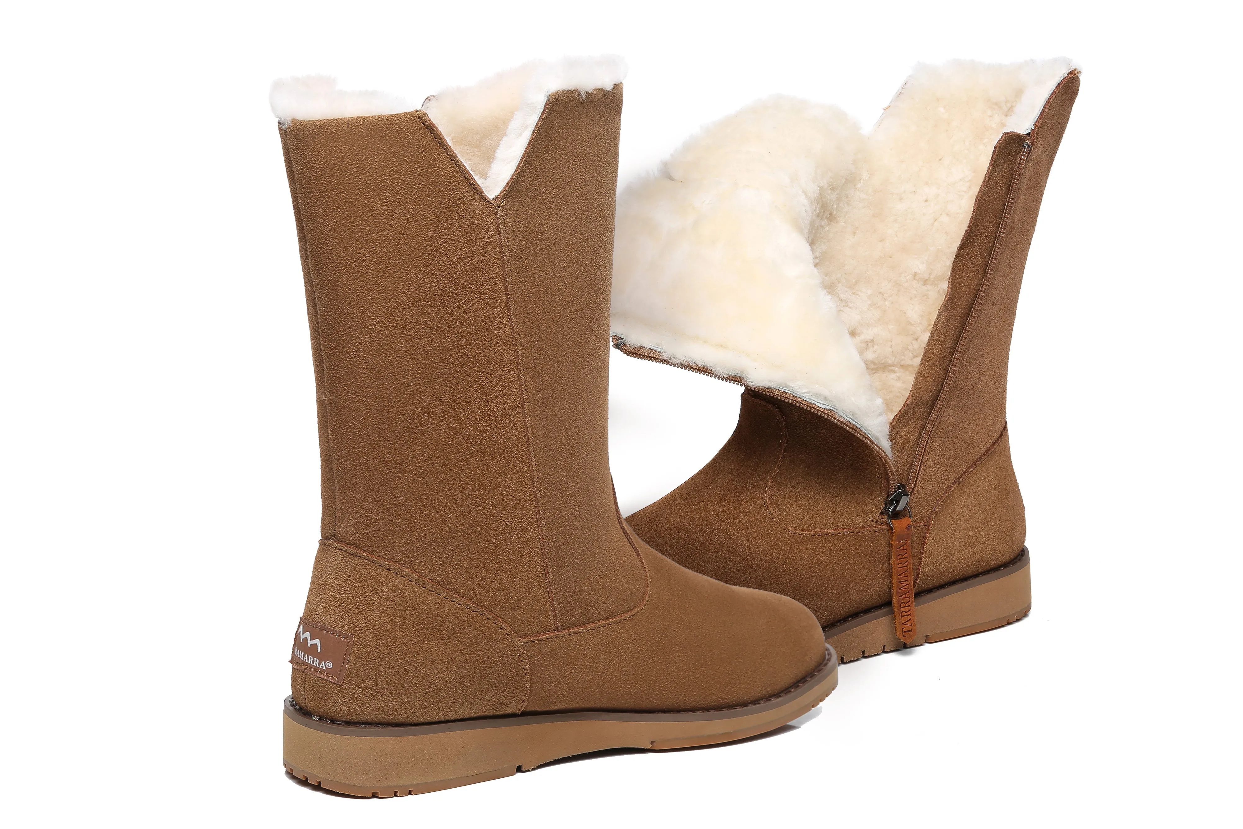 TARRAMARRA® UGG Boots Women Sheepskin Wool Mid Calf Colleen