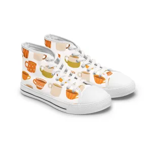 Tea Cups Women's High Top Sneakers