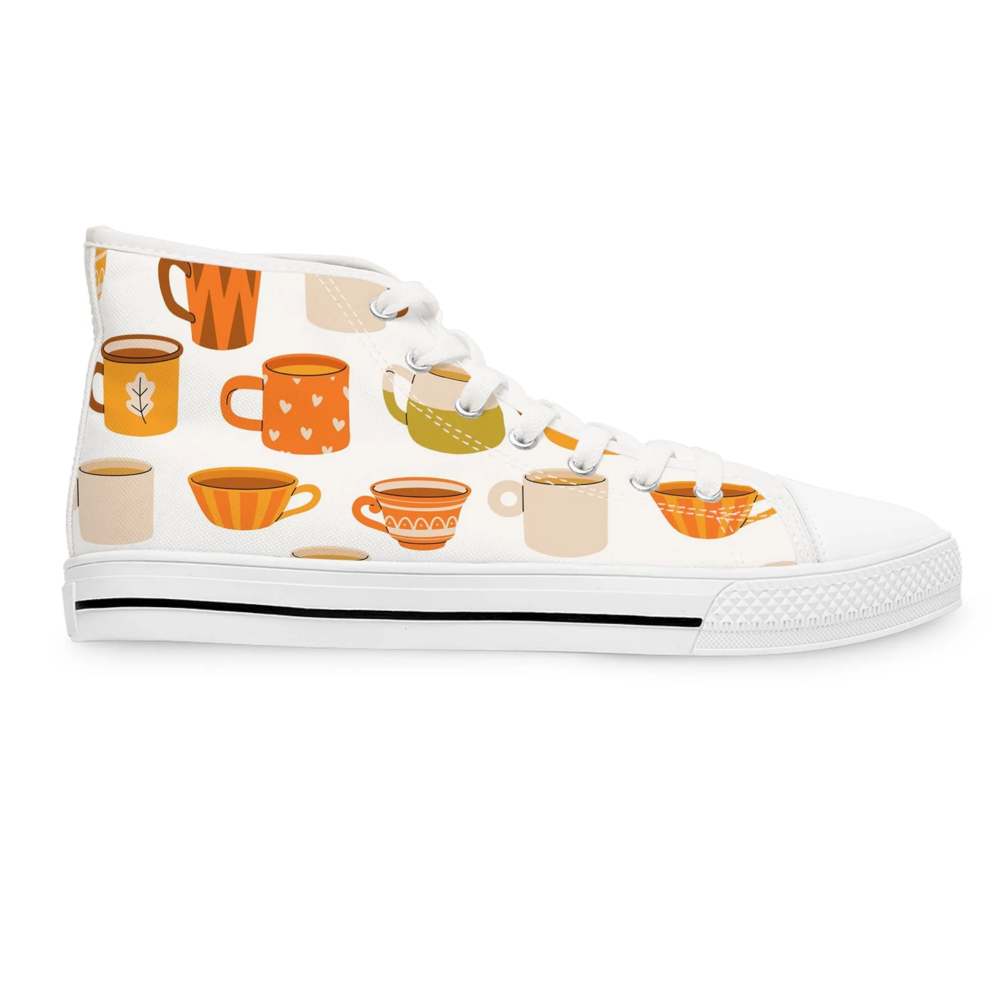 Tea Cups Women's High Top Sneakers