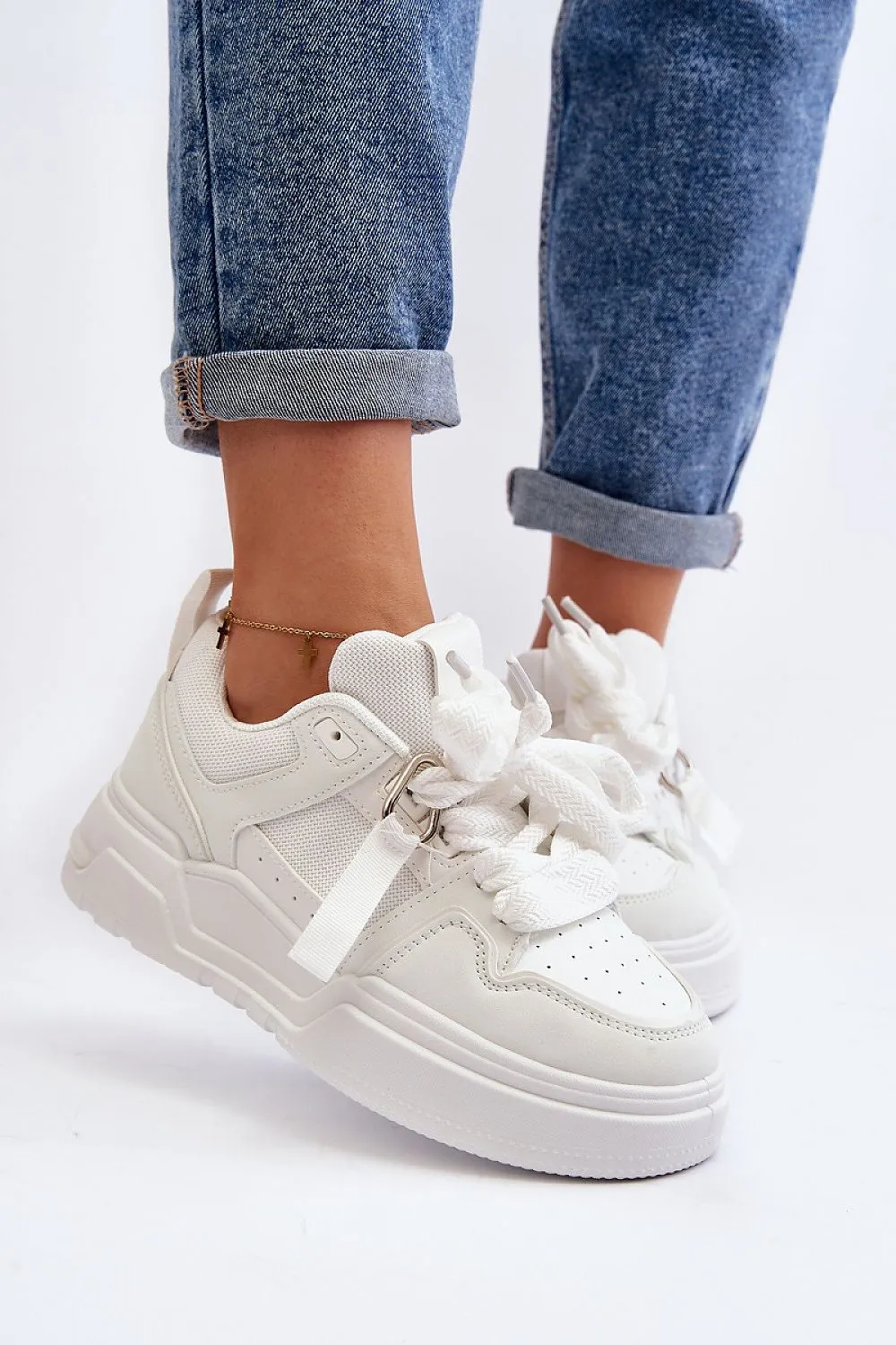 TEEK - Strapped Ribbon Sneakers