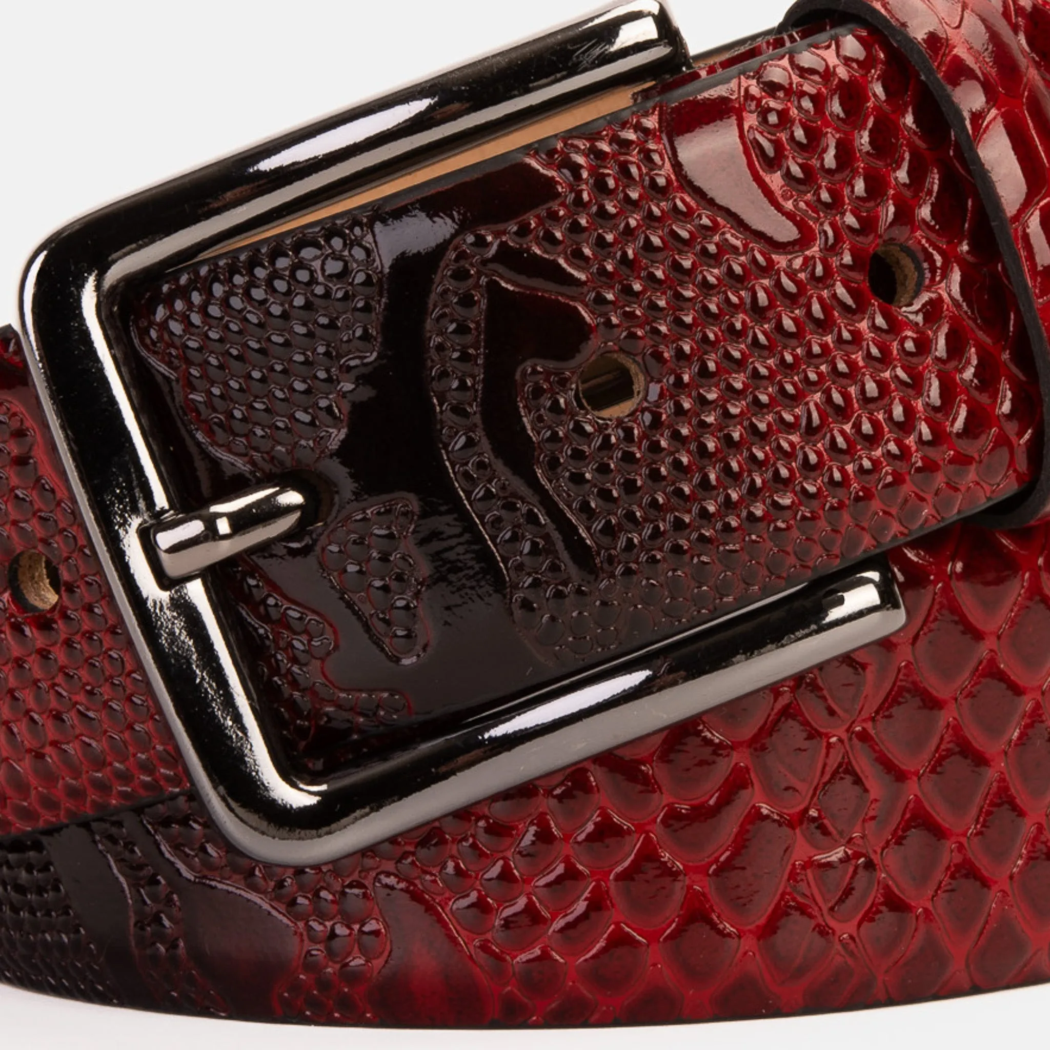 The Milano Red Leather Belt Limited Edition