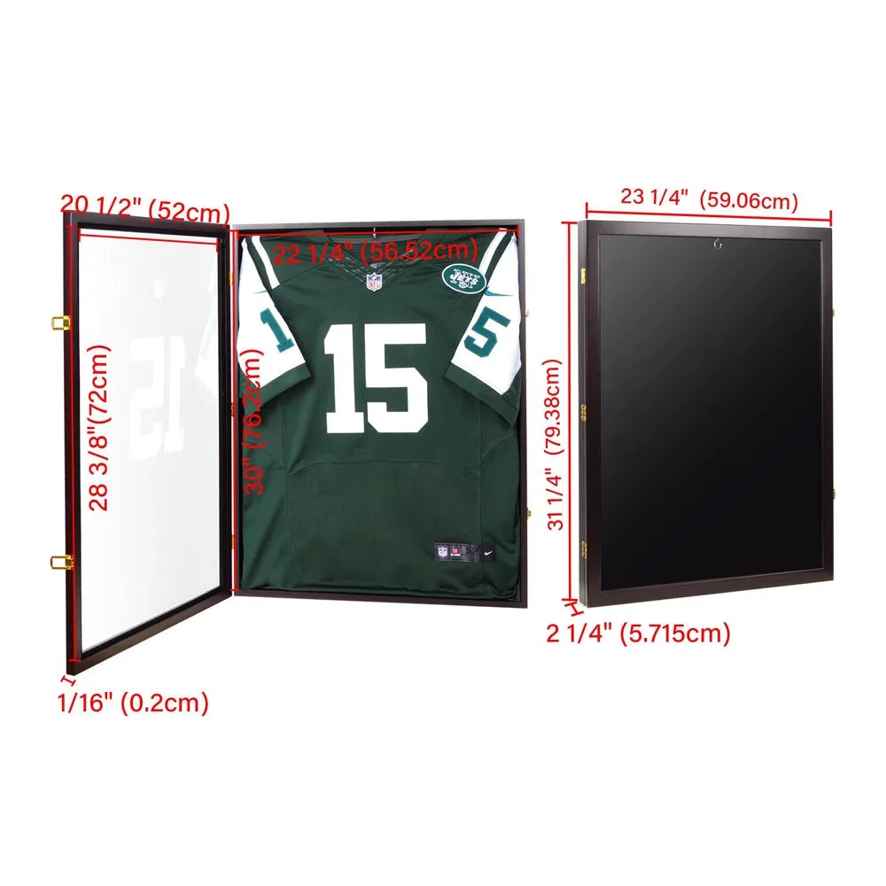 TheLAShop 31x24 Jersey Display Shadow Box Gift Football Baseball Wood