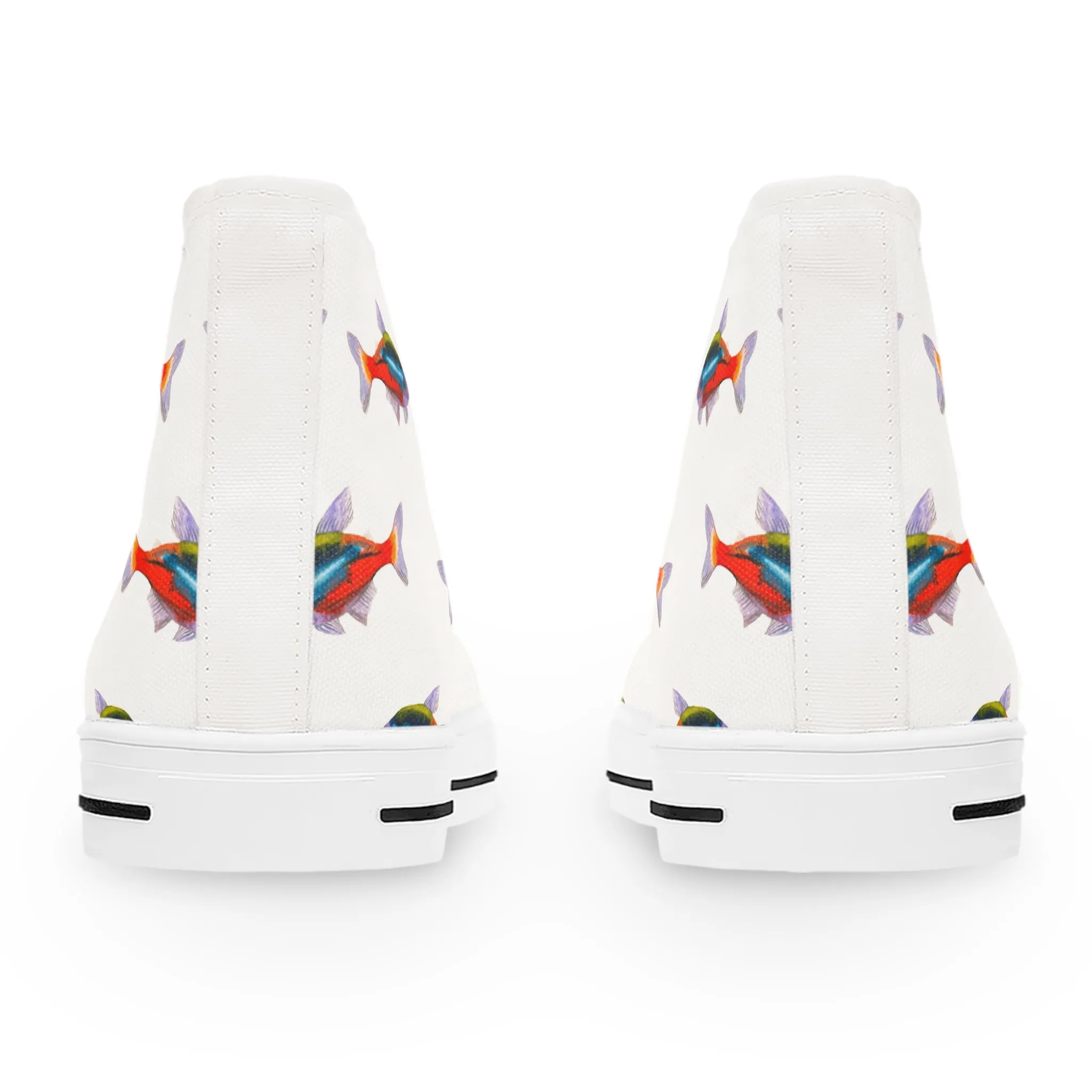 Tropical Neon Tetra Women's High Top Sneakers