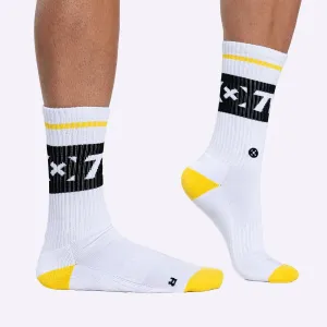 TWL - EVERYDAY CORE SOCKS - WHITE/BLACK/YELLOW