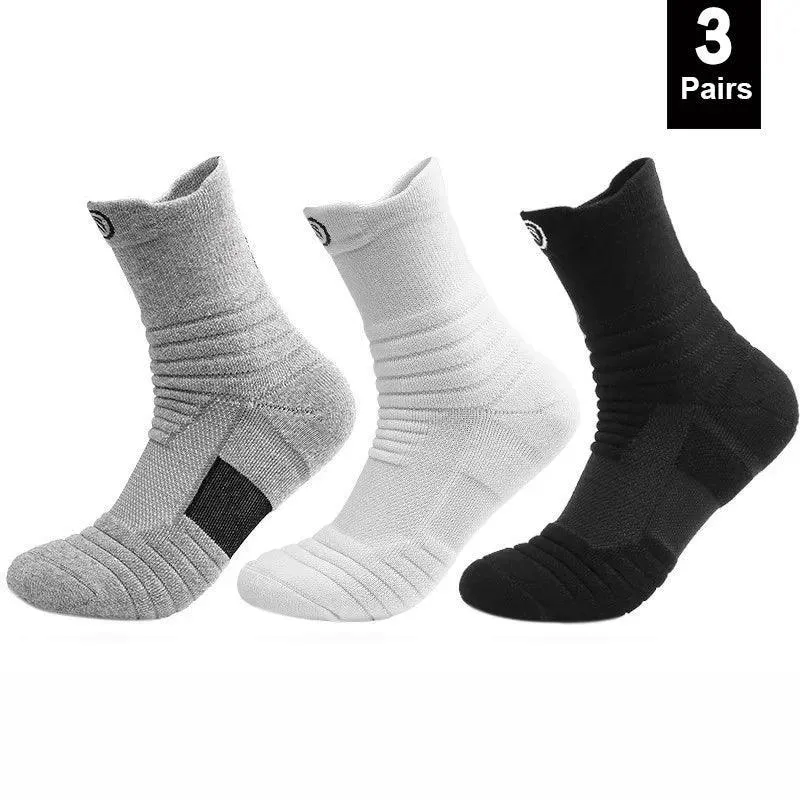 Ultimate Grip Athletic Cotton Socks for Soccer & Basketball: Stay Fresh & Stable