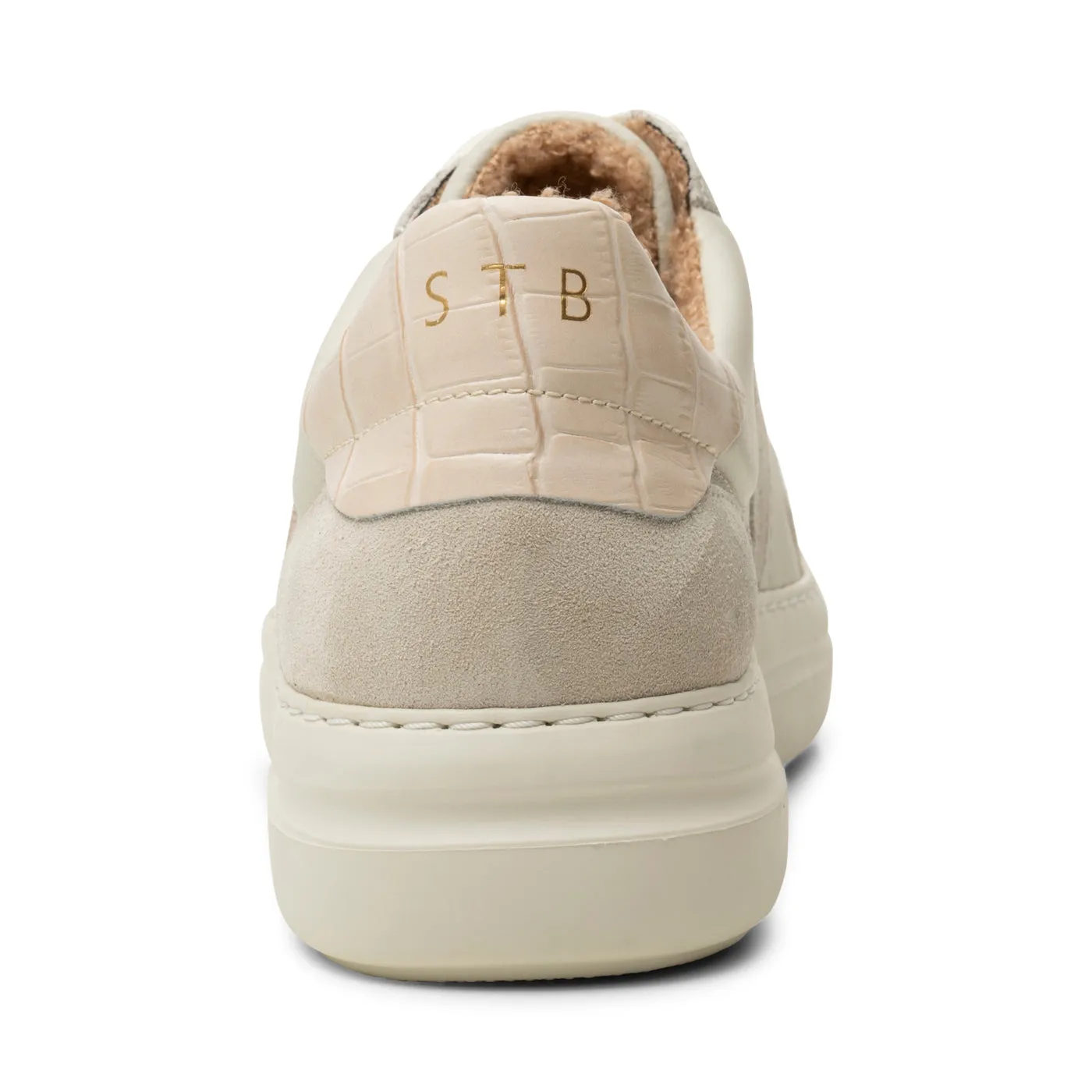 Valda sneaker leather warm - OFF WHITE