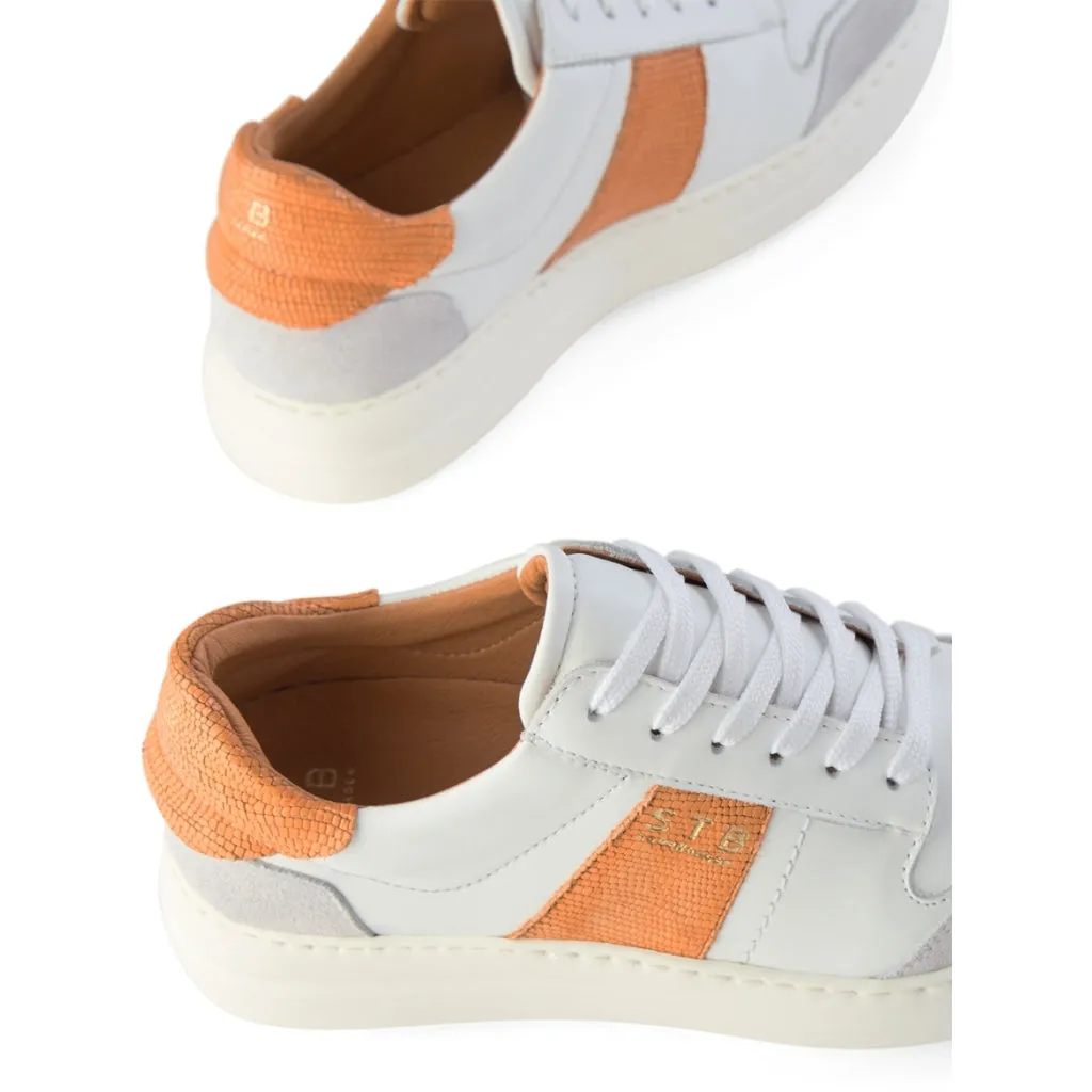 Vinca sneaker leather - APRICOT