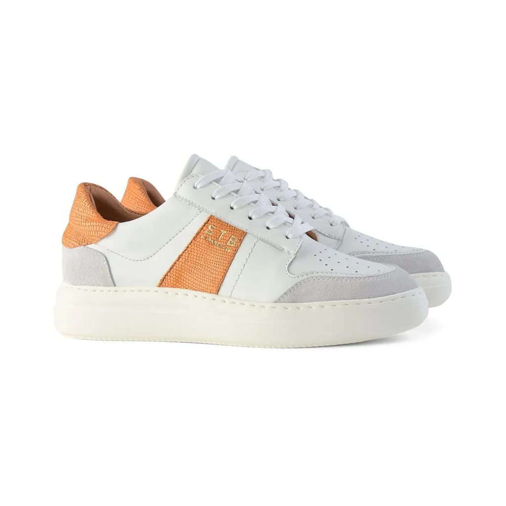 Vinca sneaker leather - APRICOT