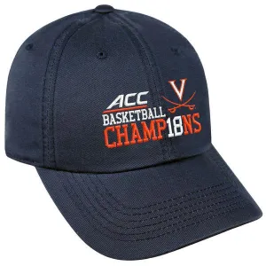 Virginia Cavaliers 2018 ACC Basketball Tournament Champions Adjustable Hat Cap