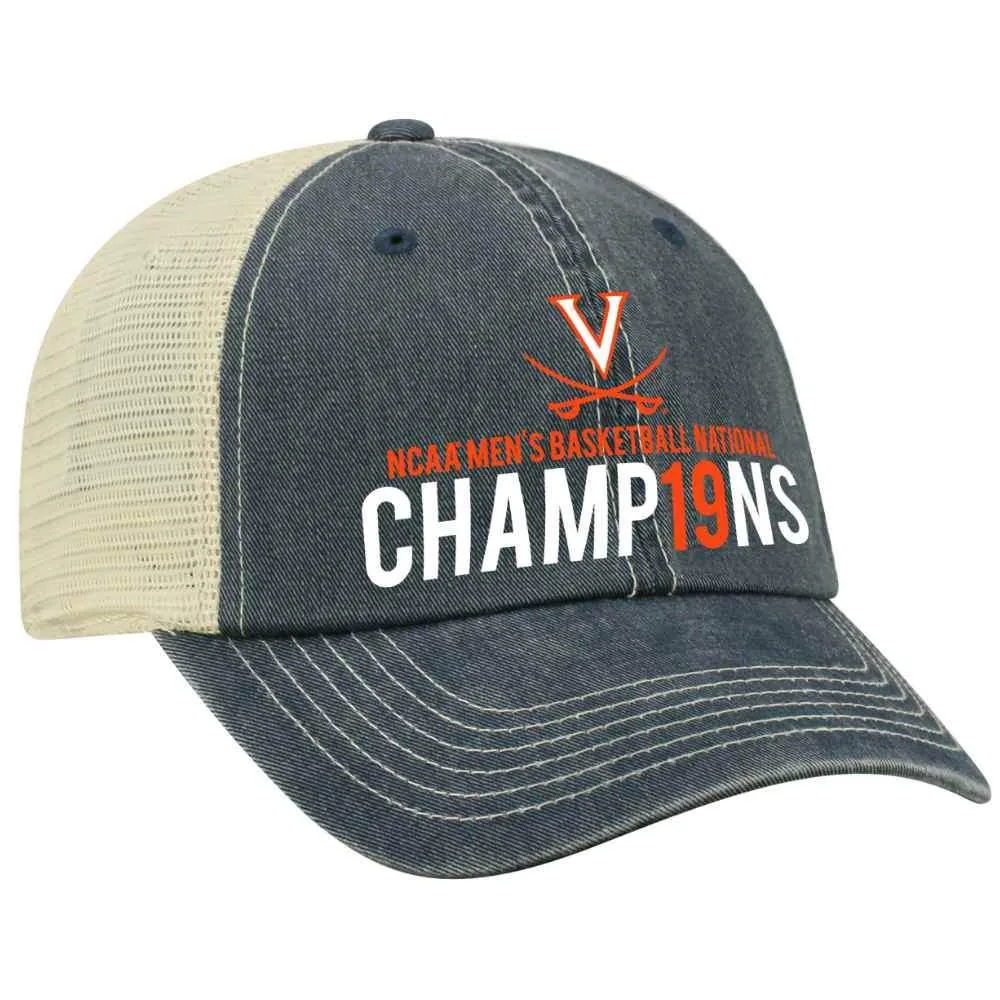 Virginia Cavaliers 2019 NCAA Basketball Champions Dirty Mesh Relax Fit Hat Cap