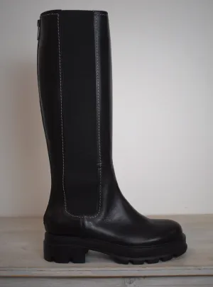 Vitello Long Boot Black