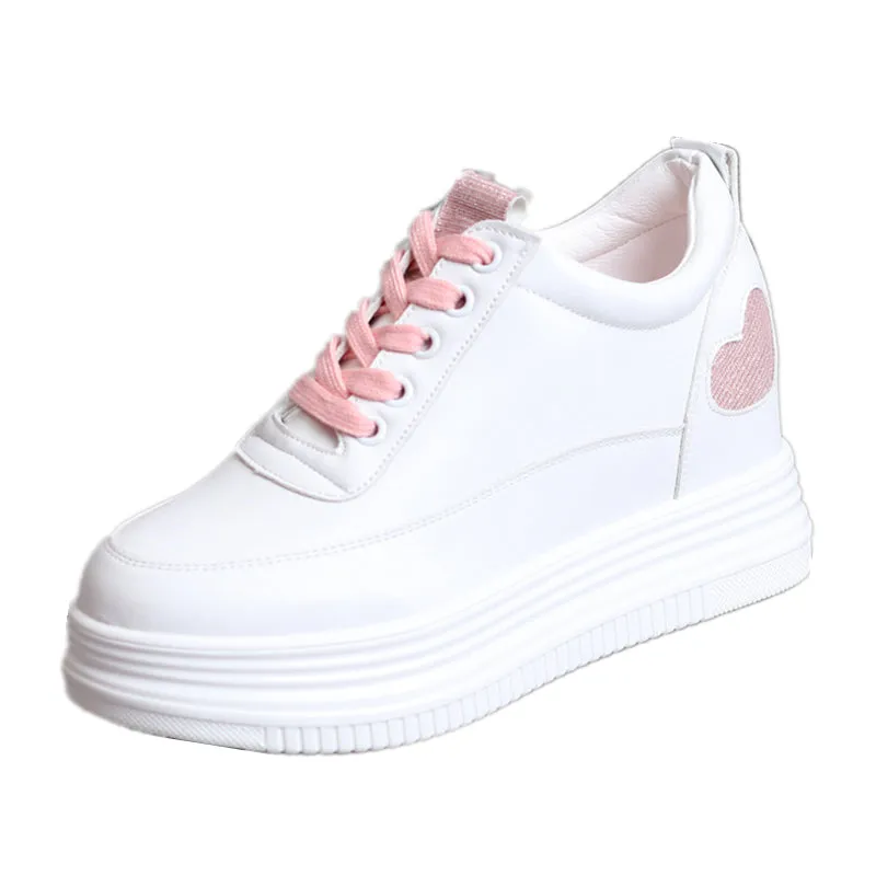 White Platform High Top Sneakers KF30007